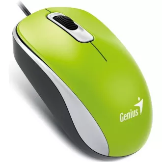 GENIUS myš DX-110, drôtová, 1000 dpi, USB, zelená