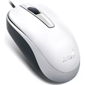 GENIUS myš DX-120, drôtová, 1200 dpi, USB, biela