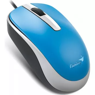 GENIUS myš DX-120, drôtová, 1200 dpi, USB, modrá