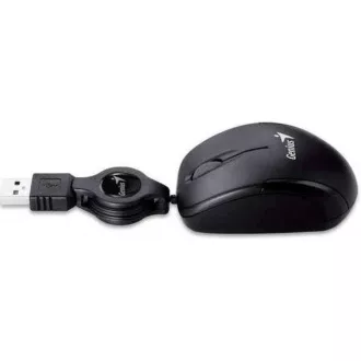 GENIUS myš MicroTraveler V2/ drôtová/ 1200 dpi/ USB/ čierna