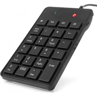 C-TECH klávesnica numerická KBN-01, 23 kláves, USB slim black C-TECH klávesnica numerická KBN-01, 23 kláves, USB slim black