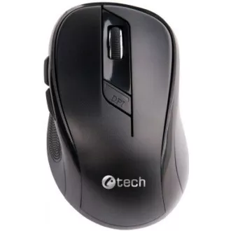 C-TECH myš WLM-02, čierno-modrá, bezdrôtová, 1600DPI, 6 tlačidiel, USB nano receiver