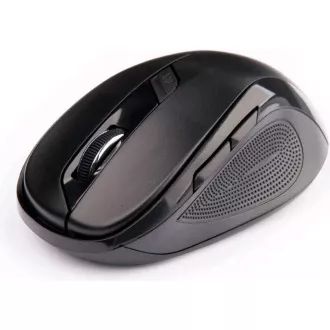 C-TECH myš WLM-02, čierno-modrá, bezdrôtová, 1600DPI, 6 tlačidiel, USB nano receiver