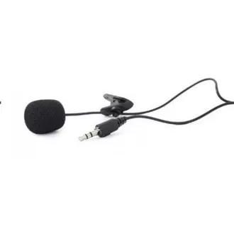 GEMBIRD mikrofón s klipsňou, MIC-C-01, čierny