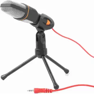 GEMBIRD mikrofón na stôl MIC-D-03, HQ, čierny