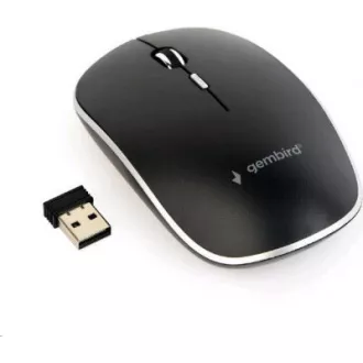 GEMBIRD myš MUSW-4B-01, čierna, bezdrôtová, USB nano receiver GEMBIRD myš MUSW-4B-01, čierna, bezdrôtová, USB nano receiver