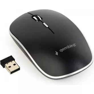 GEMBIRD myš MUSW-4B-01, čierna, bezdrôtová, USB nano receiver GEMBIRD myš MUSW-4B-01, čierna, bezdrôtová, USB nano receiver