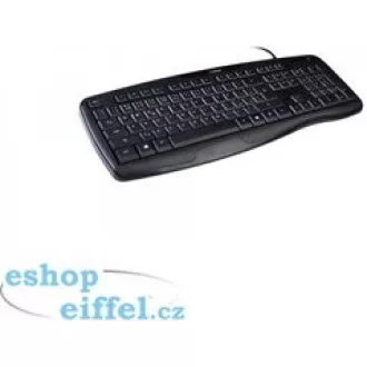 C-TECH Klávesnica KB-107 USB, ERGO, čierna, SK/SK