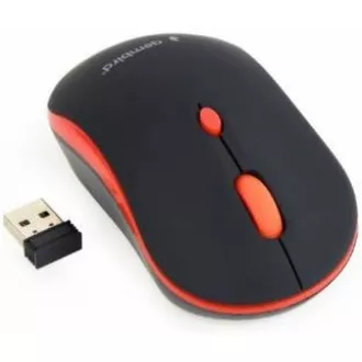 GEMBIRD myš MUSW-4B-03-R, čierno-červená, bezdrôtová, USB nano receiver GEMBIRD myš MUSW-4B-03-R, čierno-červená, bezdrôtová, USB nano receiver