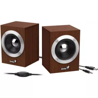 GENIUS repro SP-HF280, 2.0, 6W, drevené, hnedé GENIUS repro SP-HF280, 2.0, 6W, drevené, hnedé