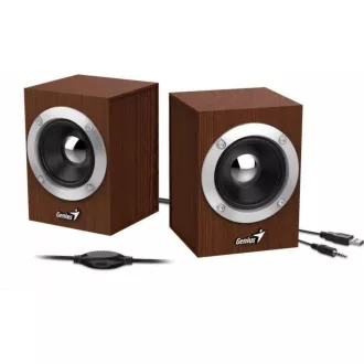 GENIUS repro SP-HF280, 2.0, 6W, drevené, hnedé GENIUS repro SP-HF280, 2.0, 6W, drevené, hnedé