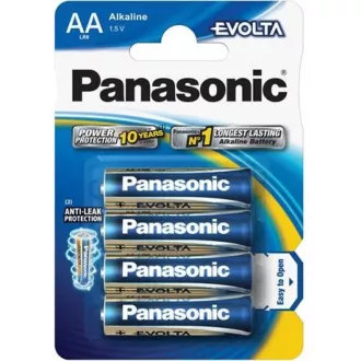 PANASONIC Alkalické batérie EVOLTA Platinum LR6EGE/4BP AA 1, 5V (Blister 4ks)