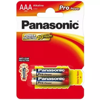 PANASONIC Alkalické batérie Pro Power LR03PPG/2BP AAA 1, 5V (Blister 2ks)