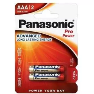 PANASONIC Alkalické batérie Pro Power LR03PPG/2BP AAA 1, 5V (Blister 2ks)