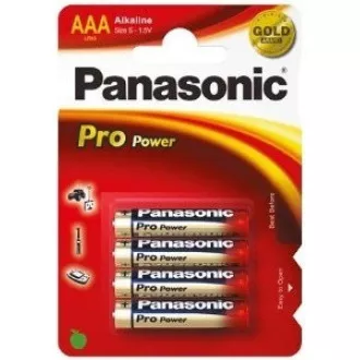 PANASONIC Alkalické batérie Pro Power LR03PPG/4BP AAA 1, 5V (Blister 4ks)