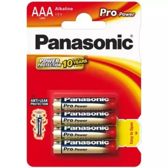 PANASONIC Alkalické batérie Pro Power LR03PPG/4BP AAA 1, 5V (Blister 4ks)