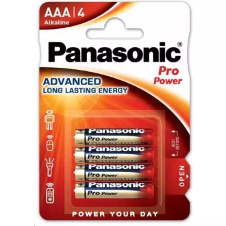 PANASONIC Alkalické batérie Pro Power LR03PPG/4BP AAA 1, 5V (Blister 4ks)