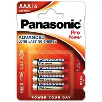 PANASONIC Alkalické batérie Pro Power LR03PPG/4BP AAA 1, 5V (Blister 4ks)