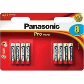 PANASONIC Alkalické batérie - Pre Power AAA 4+4F 1, 5V balenie - 8ks