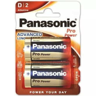 PANASONIC Alkalické batérie Pre Power LR20PPG/2BP D 1, 5V (Blister 2ks)