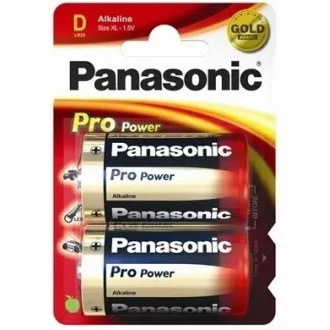 PANASONIC Alkalické batérie Pre Power LR20PPG/2BP D 1, 5V (Blister 2ks)
