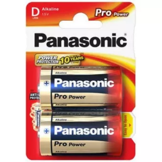 PANASONIC Alkalické batérie Pre Power LR20PPG/2BP D 1, 5V (Blister 2ks)