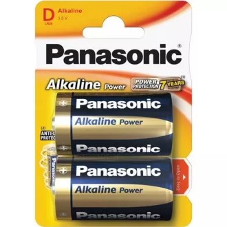 PANASONIC Alkalické batérie Alkaline Power LR20APB/2BP D 1, 5V (Blister 2ks)