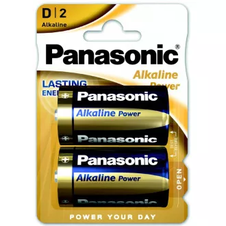 PANASONIC Alkalické batérie Alkaline Power LR20APB/2BP D 1, 5V (Blister 2ks)