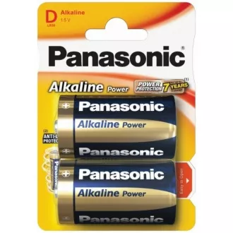 PANASONIC Alkalické batérie Alkaline Power LR20APB/2BP D 1, 5V (Blister 2ks)