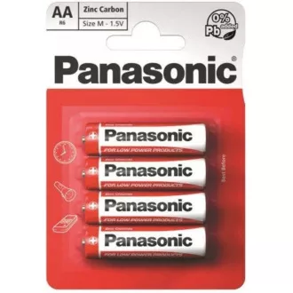 PANASONIC Zinkouhlíkové batérie Red Zinc R6RZ/4BP EU AA 1, 5V (Blister 4ks)