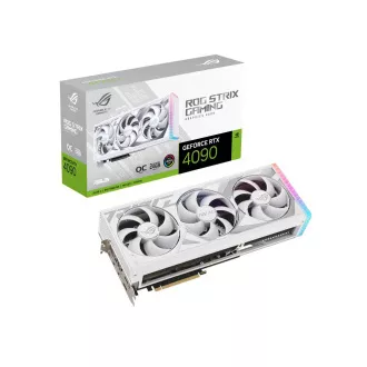 ASUS VGA NVIDIA GeForce RTX 4090 ROG STRIX WHITE OC 24G, 24G GDDR6X, 3xDP, 2xHDMI ASUS VGA NVIDIA GeForce RTX 4090 ROG STRIX WHITE OC 24G, 24G GDDR6X, 3xDP, 2xHDMI