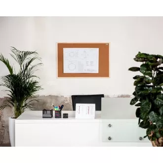 Korková nástenka AVELI 40x60, drevený rám