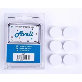 Set magnetov AVELI, biela farba Set magnetov AVELI, biela farba