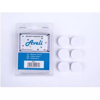 Set magnetov AVELI, biela farba Set magnetov AVELI, biela farba