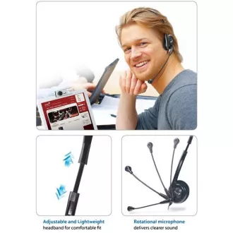 GENIUS slúchadlá s mikrofónom HS-200C