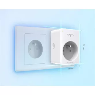 TP-Link Tapo P100 (1-pack) múdra WiFi mini zásuvka (2300W, 10A, 2, 4 GHz, BT)