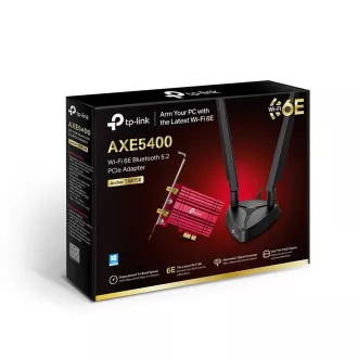 TP-Link Archer TXE75E WiFi6E PCIe adaptér (AXE5400, 2, 4GHz/5GHz/6GHz, Bluetooth5.2)