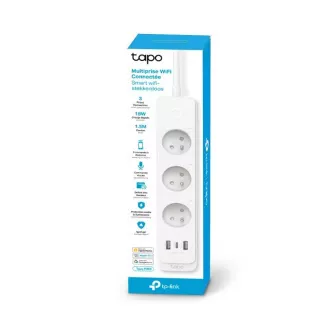 TP-Link Tapo P300 šikovný WiFi predlžovací kábel (3x230V, 2xUSB-A, 1xUSB-C, 2300W, 10A, 2, 4 GHz, BT)
