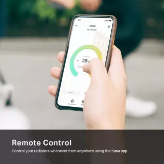 TP-LINK Kasa KE100 Inteligentná termostatická radiátorová hlavica Kasa