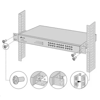 TP-Link RackMount Kit-13 - Sada pre montáž 13-palcových prepínačov do racku TP-Link RackMount Kit-13 - Sada pre montáž 13-palcových prepínačov do racku