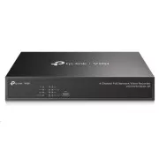 TP-Link VIGI NVR1004H-4P, videorekordér, 4 kanály, 4xPoE, 1xSATA, 1x100Mbps LAN, 2xUSB2.0, 1xHDMI, 1xVGA
