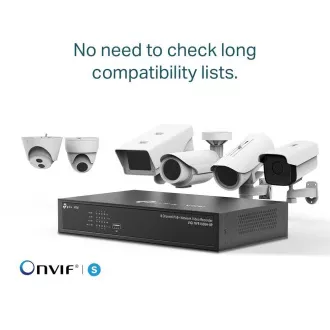 TP-Link VIGI NVR1008H-8P, videorekordér, 8 kanálov, 8xPoE, 1x100Mbps LAN, 1xVGA, 1xHDMI, 2xUSB2.0