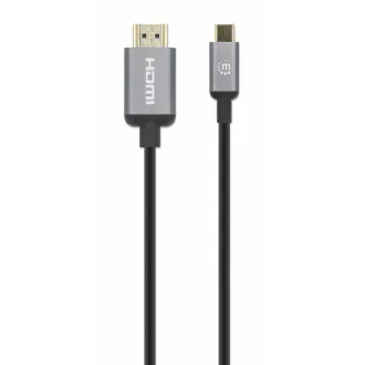 Manhattan kábel USB-C na HDMI, USB-C Male na HDMI Male, 1m, čierna