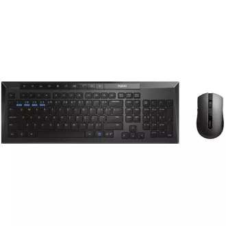 RAPOO set klávesnica a myš 8200M Wireless Multi-Mode Optical Mouse and Keyboard Set Black SK/SK