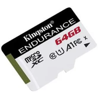 Kingston 64GB microSD XC High Endurance, 95R Class 10 UHS-I U1
