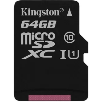 Kingston 64GB micSDXC Canvas Select Plus 100R A1 C10 - 1 ks