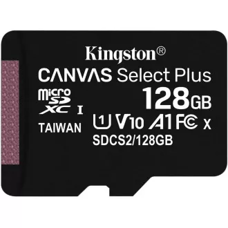 Kingston 128GB micSDXC Canvas Select Plus 100R A1 C10 - 1 ks