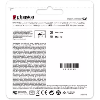 Kingston 128GB micSDXC Canvas Select Plus 100R A1 C10 - 1 ks