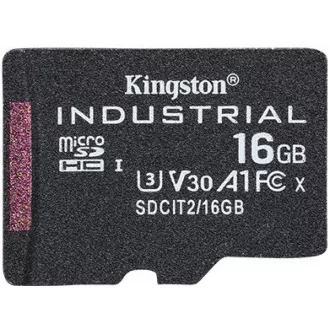 Kingston 16GB microSDHC Industrial C10 A1 pSLC Card Single Pack