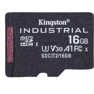 Kingston 16GB microSDHC Industrial C10 A1 pSLC Card Single Pack Kingston 16GB microSDHC Industrial C10 A1 pSLC Card Single Pack